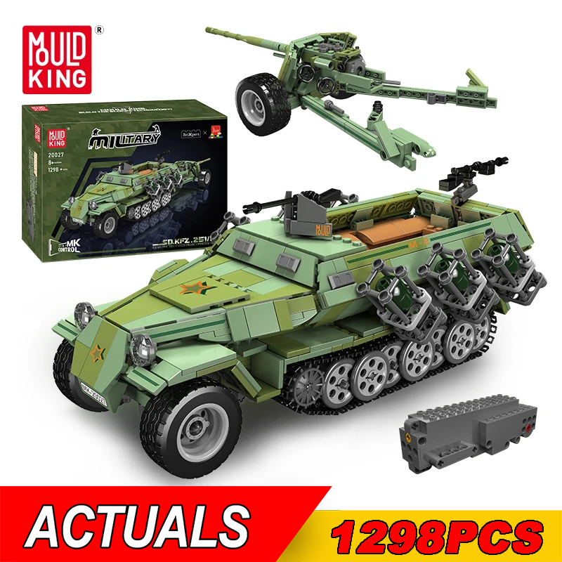 Lego Compatible Military Tank - Mould King 20027 Military Remote Control
