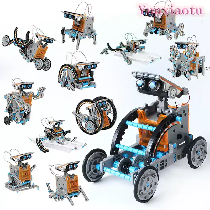 12-in-1 Solar Robot STEM Build - Stem Solar Robot Kit For Kids 评论和价格