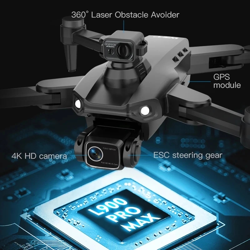 L900 Pro MAX GPS Drone 4K Prof - Fpv Brushless Rc Drone 4K 评论和价格