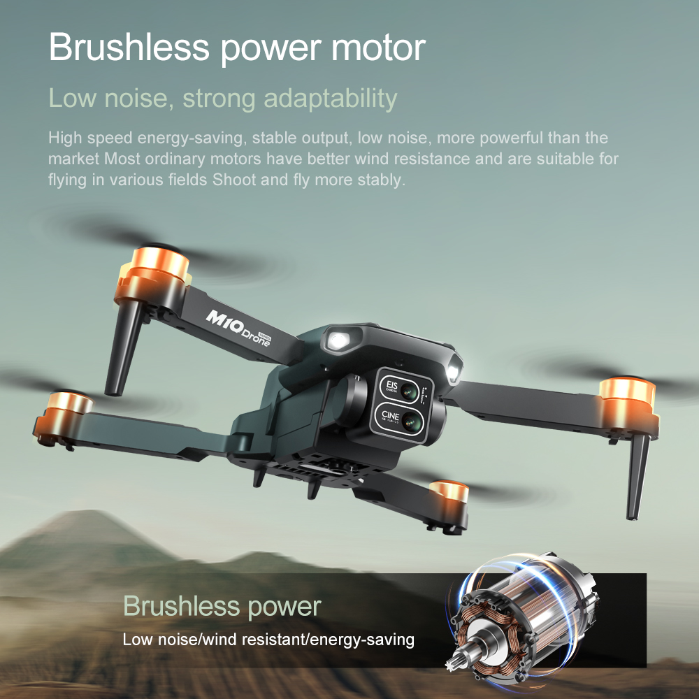 Original Drone M10 4K 5G HD Du - Fpv Brushless Rc Drone 4K 评论和价格