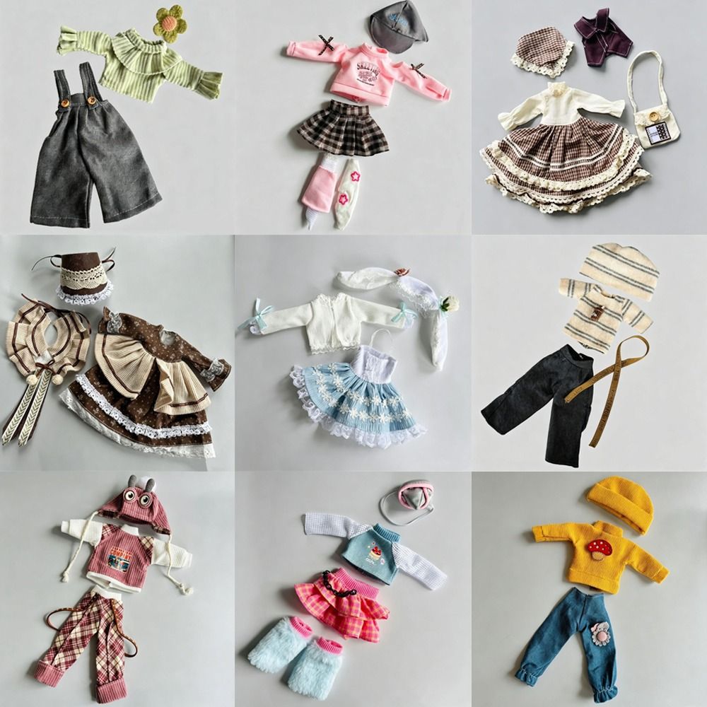 30cm Fit Doll Clothes Set Loli - Bjd Doll 1 6 Full Set With Clothes 评论和价格