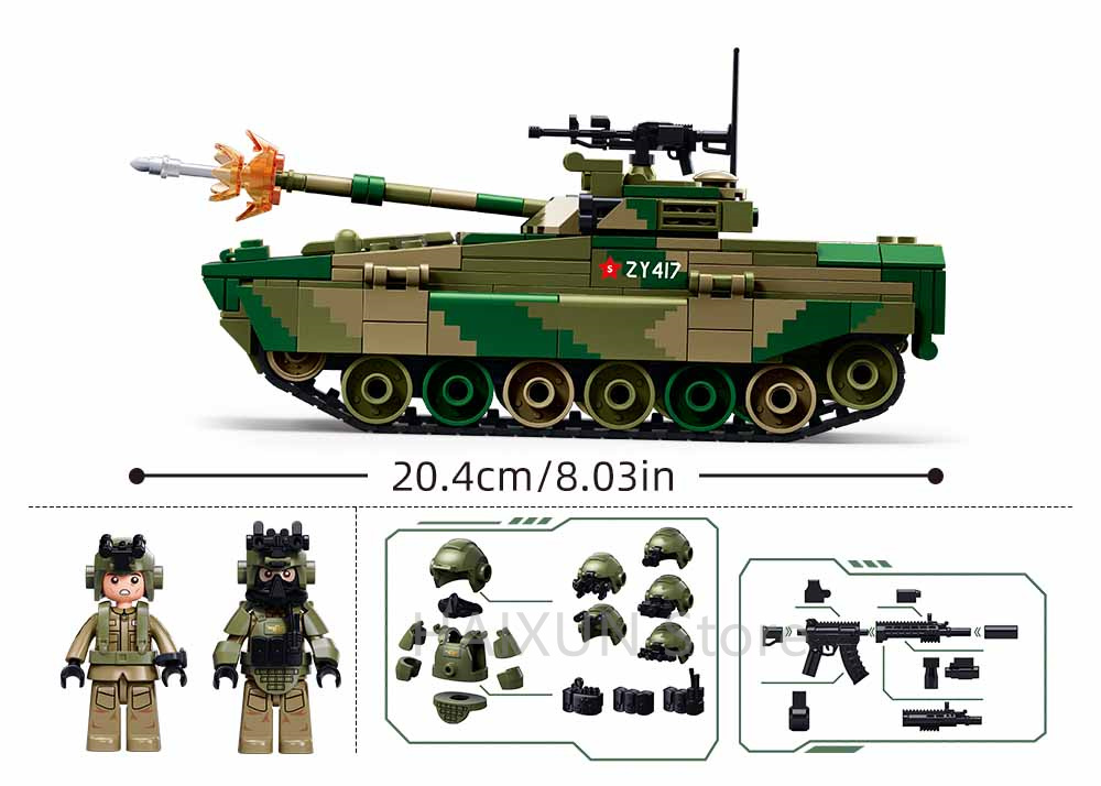 Sluban Building Boy ZBD-04AS A - Lego Compatible Military Tank 评论和价格