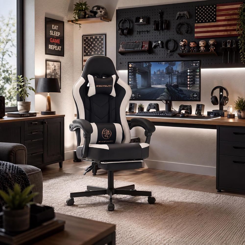 Desk Computer Gaming Chair - H - Video Games 评论和价格