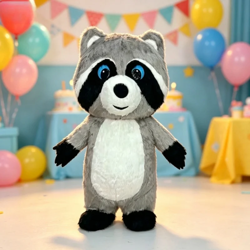 Grey Plush Inflatable Raccoon  - Dolls 评论和价格