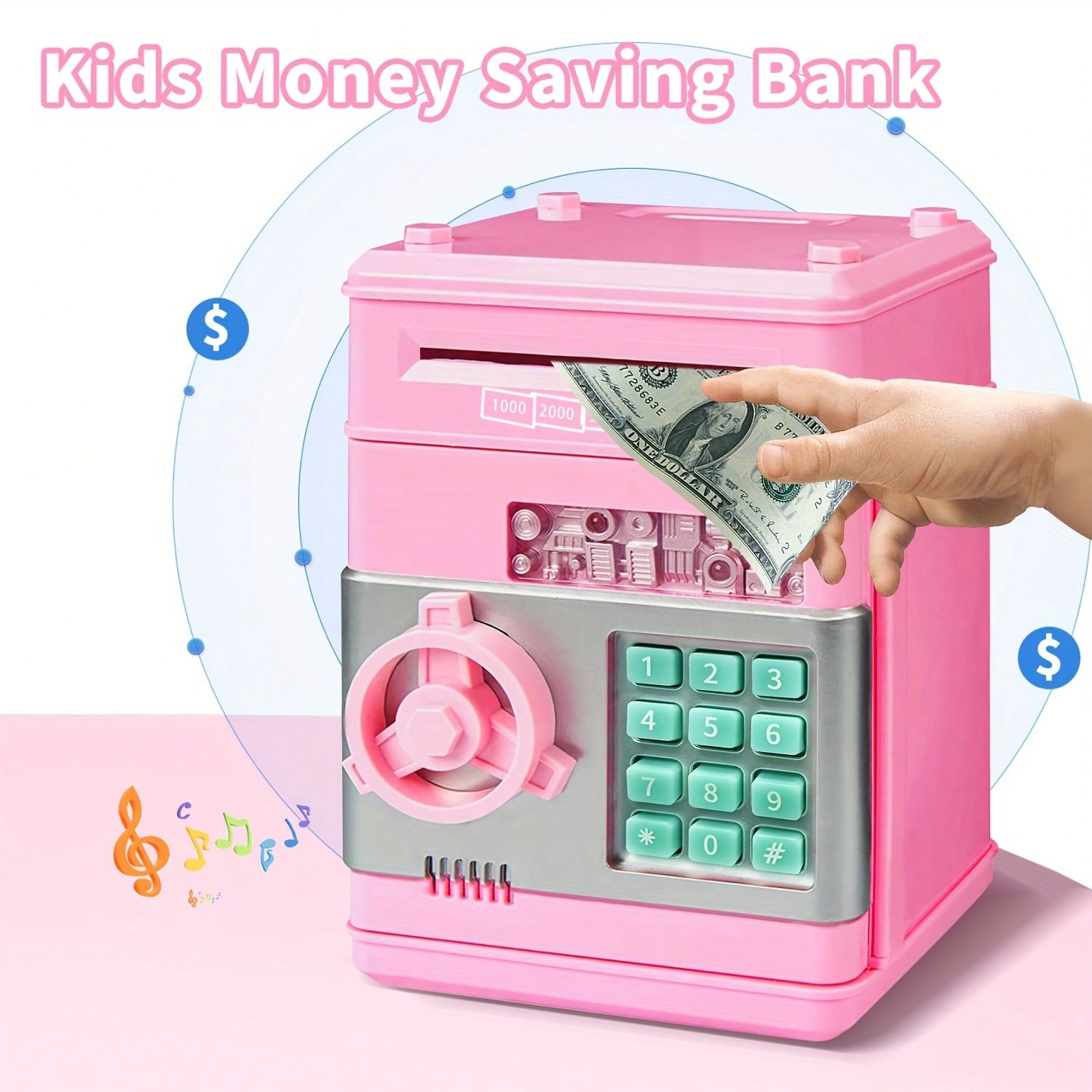 Kids Mini ATM Piggy Bank,Elect - Educational Toys 评论和价格