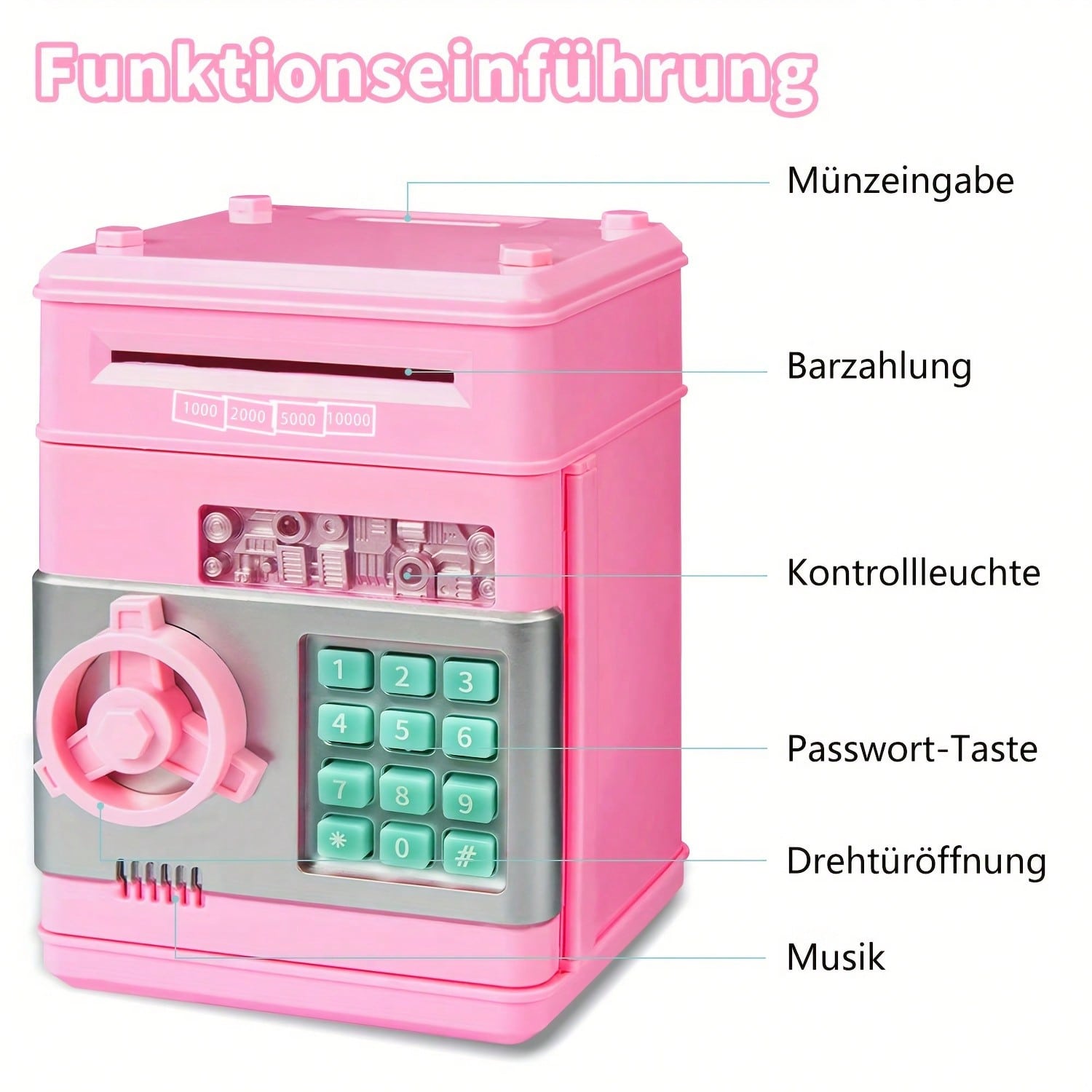 Kids Mini ATM Piggy Bank,Elect - Educational Toys 评论和价格